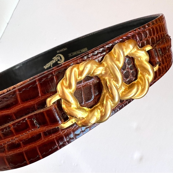 Vintage Alligator Print Belt - Picture 6 of 9